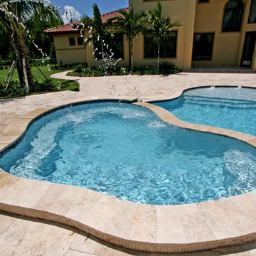 Water Resort Style Pool with Spa and Lazy River in Delray Beach Florida!