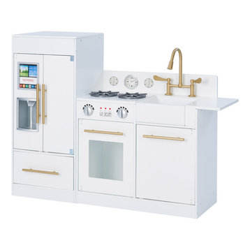 Chelsea Play Kitchen Cooking Playset, White