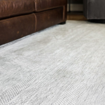 Living Room Makeover with Gorgeous Grasscloth