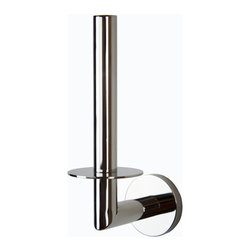 Secret Bath - Dallas Vertical Toilet tissue holder with spare, Polished Chrome - Toilet Paper Holders