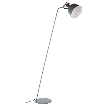 Hentz Floor Lamp, Silver