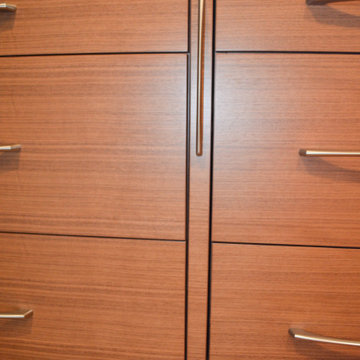 Integrated cabinet step stool - closed