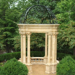 Custom Marble Garden Gazebo - Gazebos