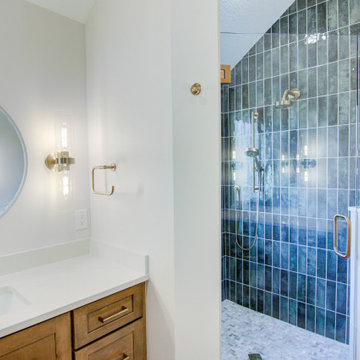 Primary Bathroom Remodel with Tub Removal & Shower Relocation