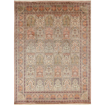 Oriental Rug Kashmir Silk 10'10"x8'2"