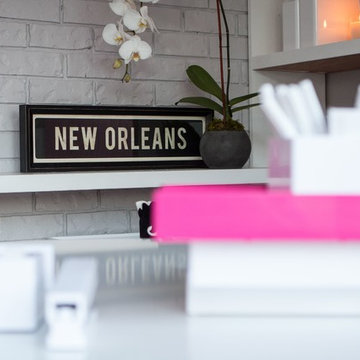 Pink Office Space - Organizing and Design