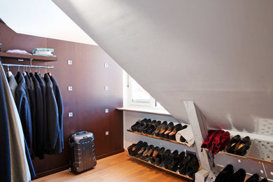 Modern storage and wardrobe in Stockholm.