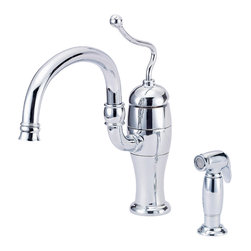 Danze Antioch&trade; Single Handle Kitchen Faucet with Spray - Kitchen Faucets