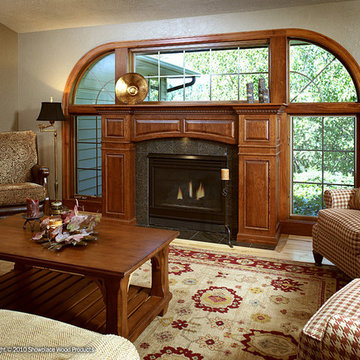 Door style: Covington W | Species: Cherry | Finish: Autumn with Walnut glaze