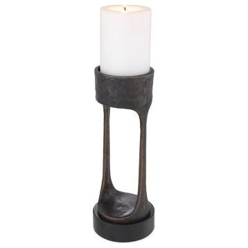 Bronze Granite Base Candle Holder | Eichholtz Bologna L