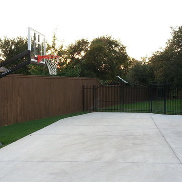 Andy C's Pro Dunk Silver Basketball System on a 20x30 in Aledo, TX