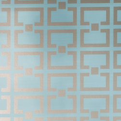 Custom David Bonk Wall Covering-Available Through Martha O'Hara Interiors - Wallpaper