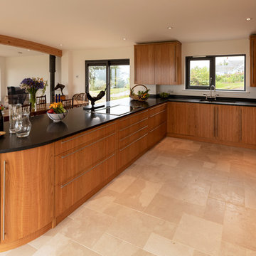 Isle of Wight Golden Oak Kitchen designed and Made by Tim Wood