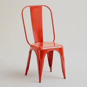 Red Orange Cargo Chairs, Set of 2
