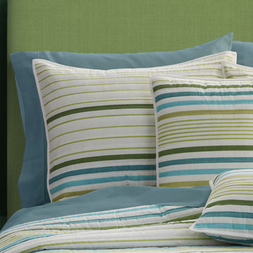Five Queens Court Rebecca Surf Quilted Sham, King