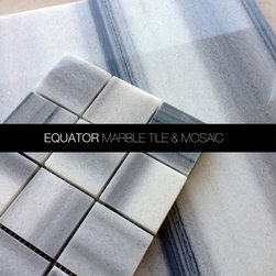 Equator marble tile 12x12 & 2x2 marble mosaic - Mosaic Tile