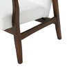 GDF Studio Callisto Mid Century Modern Fabric Club Chair, White