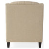 GDF Studio Empierre Linen Club Chair and Footstool
