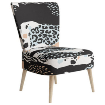 Abstract Animal Pattern Chair, Side Chair