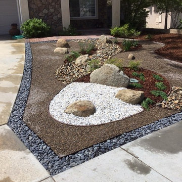 San Diego Drought Tolerant Front Yard by Modern Zen Garden