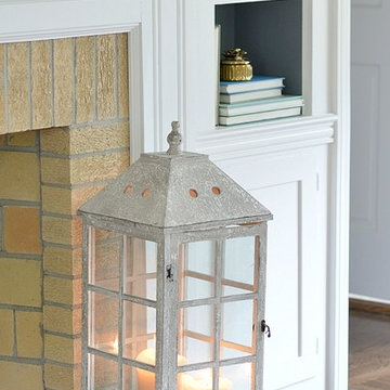 1970's Boston Colonial Gets Woven Wood Shades