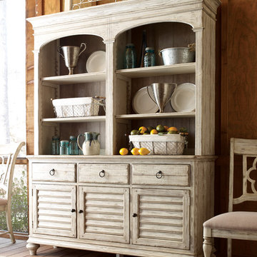 Weatherford dining open hutch and buffet