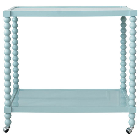 36"L x 34-1/4"H Wood 2-Tier Bar Cart, KD