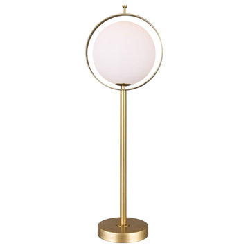 Da Vinci 1 Light Table Lamp With Brass Finish