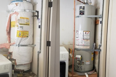 Before and After Residential Water Heater Replacement