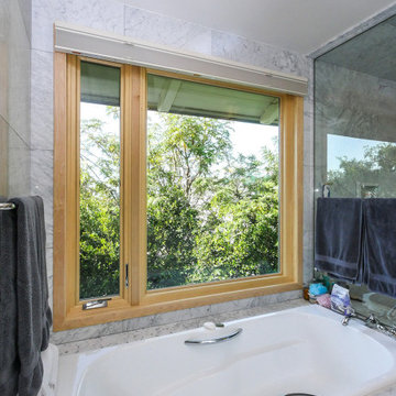 Gorgeous Bathroom with New Wood Windows - Renewal by Andersen San Francisco Bay 
