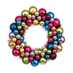 Vickerman 12" Multi Colored Ball Wreath