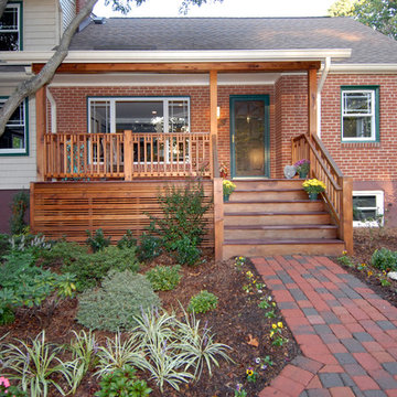 Mission Style Front Porch in Fairfax, VA