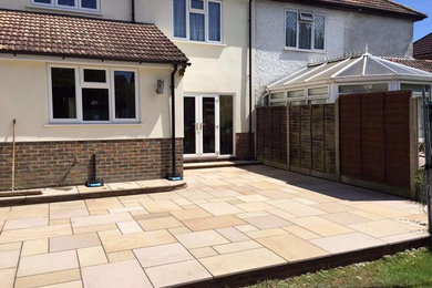 Indian sandstone patio