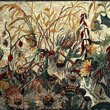 Mosaic Tile Patterns - Wild Flowers I Mozaico