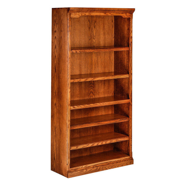 Traditional Oak Bookcase, Spice Alder, 48h