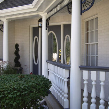 Covered Porch with Railing in Plainsfield, IL