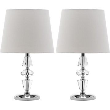 Crescendo Tiered Crystal Lamp ZMT-LIT4127B (Set of 2) - Clear/Grey