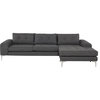 Nuevo Furniture Colyn Sectional Sofa in Grey/Silver
