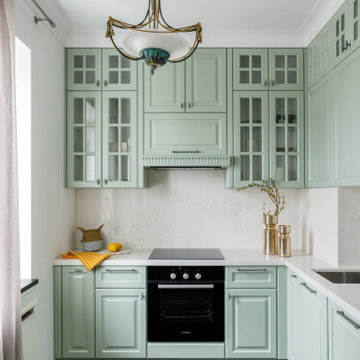 Студия в неоклассическом стиле 48м2