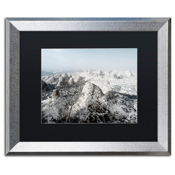 Philippe Hugonnard 'White Hills' Art, Silver Frame, Black Matte, 20"x16"