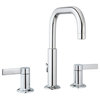 Nature 3-Hole Roman Tub Faucet Set With Lever Handles, Polished Nickel