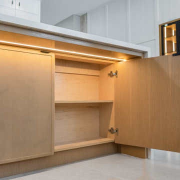 Interior Cabinet Storage with Pull-Open Functionality