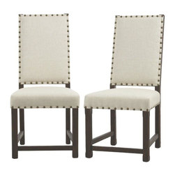 Andrew Antique Walnut Dining Chair (Set of 2) - Dining Chairs