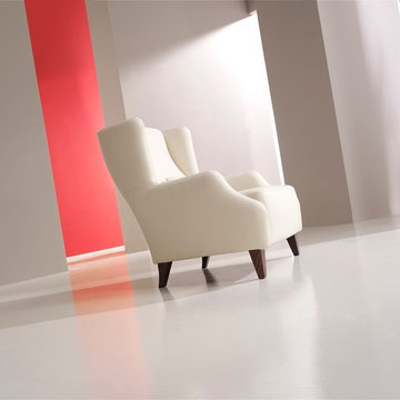 Melibea Lounge Chair Full grain leather or Fabric by Famaliving California