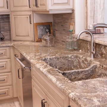 Traditional Kitchen Remodel with Glazed Cabinets