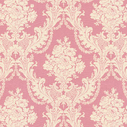 Rose Pink Damask - Fabric