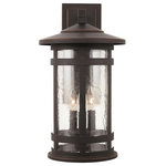 Capital Lighting - Capital Lighting Mission Hills 3 Light Outdoor Wall Lantern, Bronze - Part of the Mission Hills Collection