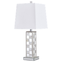 Sparkle 13" 1-Light Table Lamp With Trapezoid Shape Shade