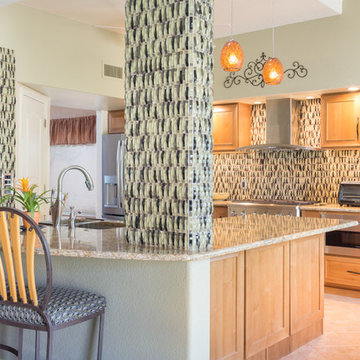 Transitional Textured Kitchen