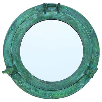 Shipwrecked Decorative Ship Porthole Mirror, 12"